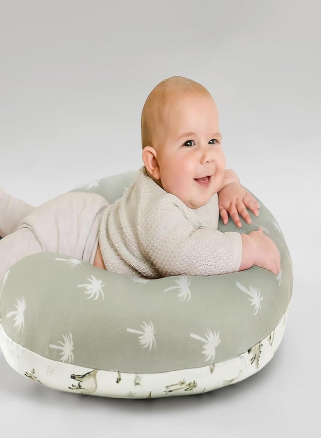 GRSSDER Nursing Pillow Cover Stretchy Minky Removable Nursing Covers for Breastfeeding Pillows, Ultra Soft Comfortable Slipcover for Boy and Girls, Stylish Pretty Dinosaur - Image 5